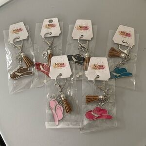 Nicole Western Hat Keychain/Bag Charm, NWT